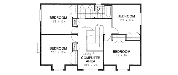 Upper/Second Floor Plan:40-549