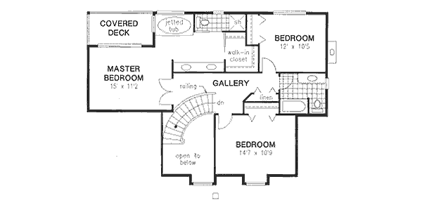 Upper/Second Floor Plan: 40-550