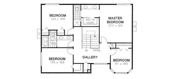 Upper/Second Floor Plan:40-552