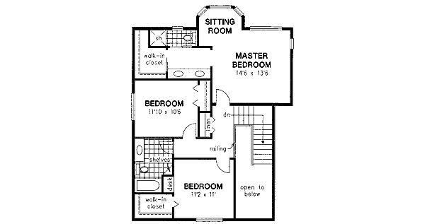 Upper/Second Floor Plan:40-555