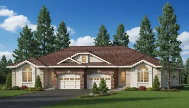 Traditional house plans 40-556 - front exterior, 2,448 sq ft, 6 bed, 4 bath house plans | Monster House Plans