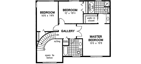 Upper/Second Floor Plan: 40-557
