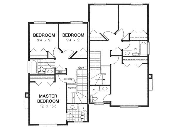 Upper/Second Floor Plan: 40-560