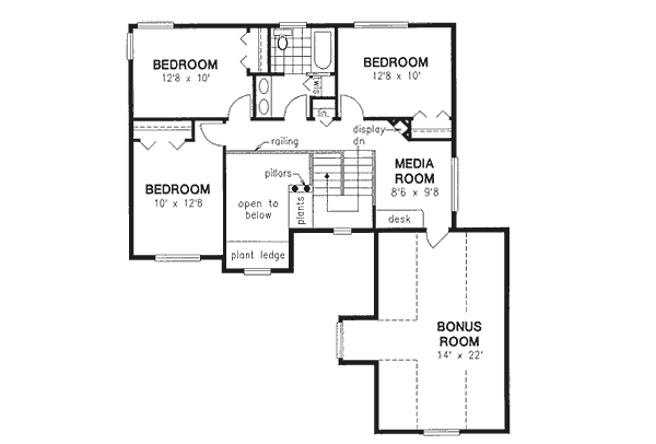 Upper/Second Floor Plan: 40-571