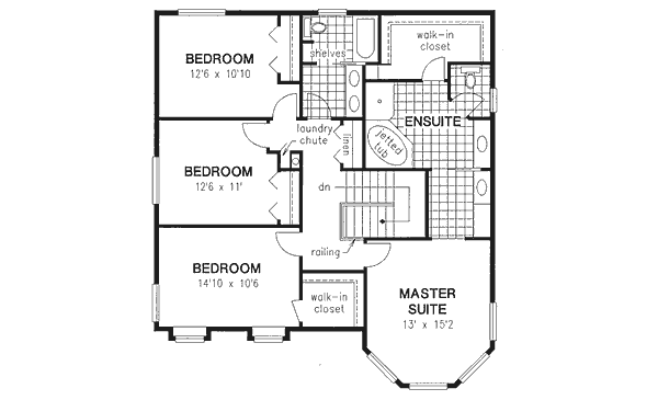 Upper/Second Floor Plan: 40-574