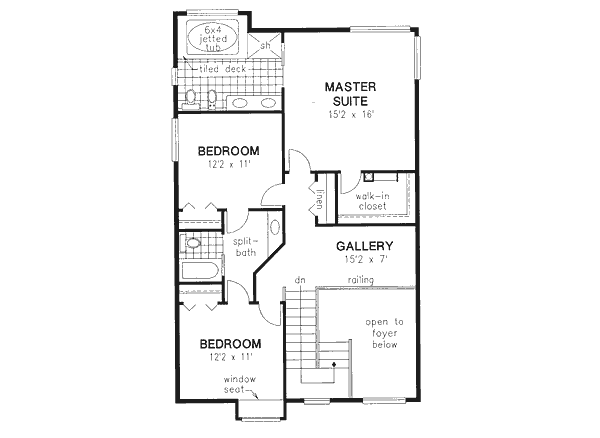 Upper/Second Floor Plan: 40-576