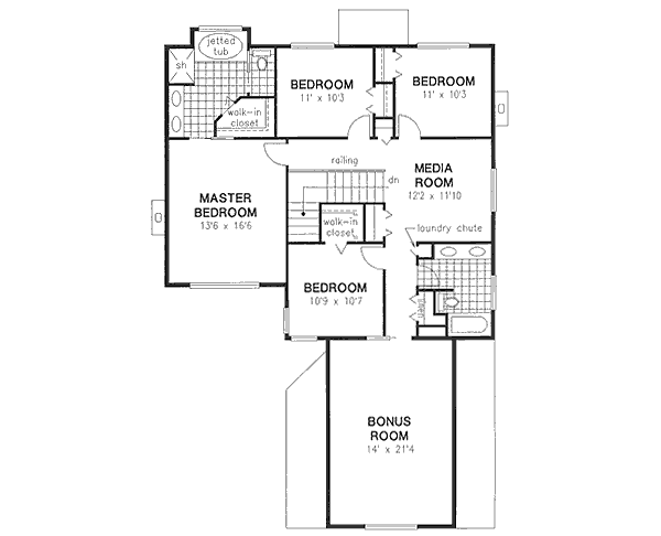 Upper/Second Floor Plan: 40-578