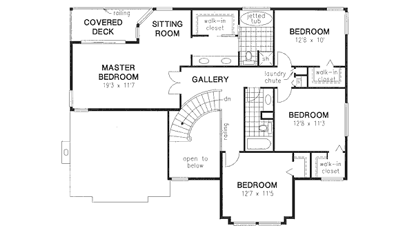 Upper/Second Floor Plan: 40-579