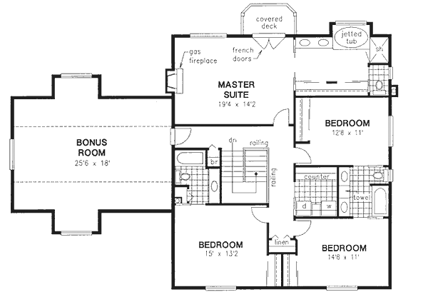 Upper/Second Floor Plan: 40-584