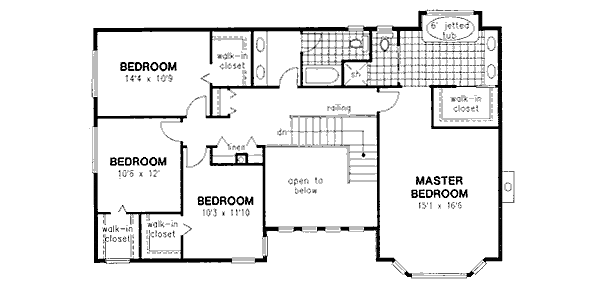 Upper/Second Floor Plan:40-586