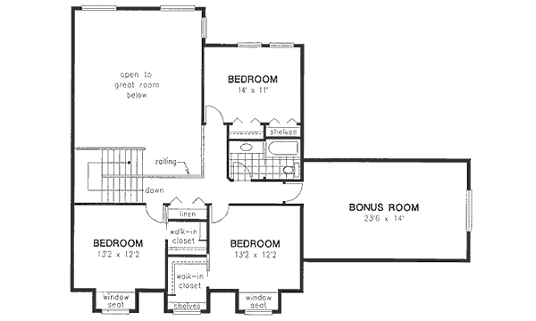 Upper/Second Floor Plan: 40-587