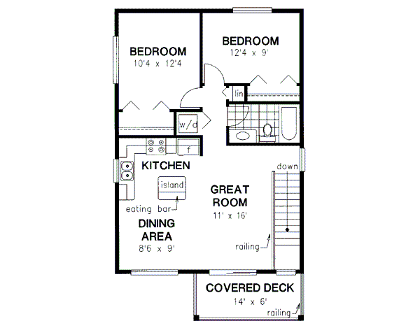 Upper/Second Floor Plan: 40-596