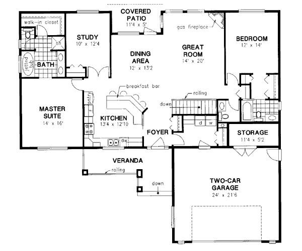 Main Floor Plan: 40-599