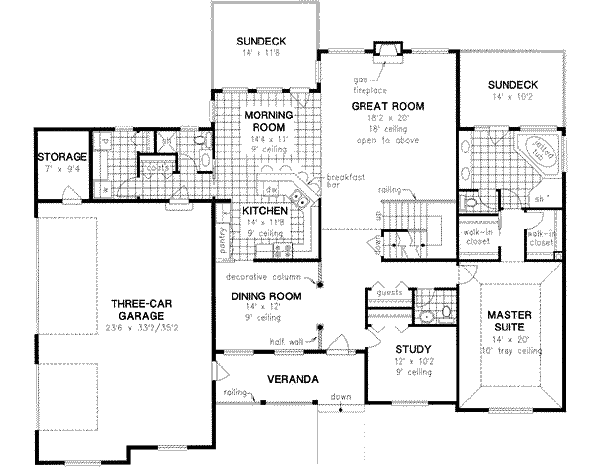 Main Floor Plan: 40-600