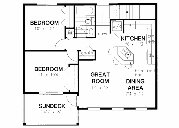 Upper/Second Floor Plan: 40-601