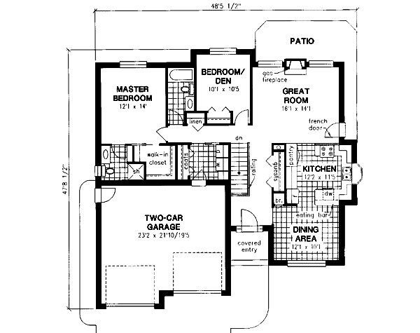 Main Floor Plan: 40-604