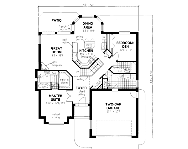 Main Floor Plan: 40-605