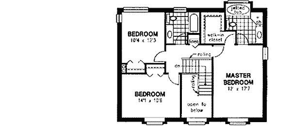 Upper/Second Floor Plan:40-608