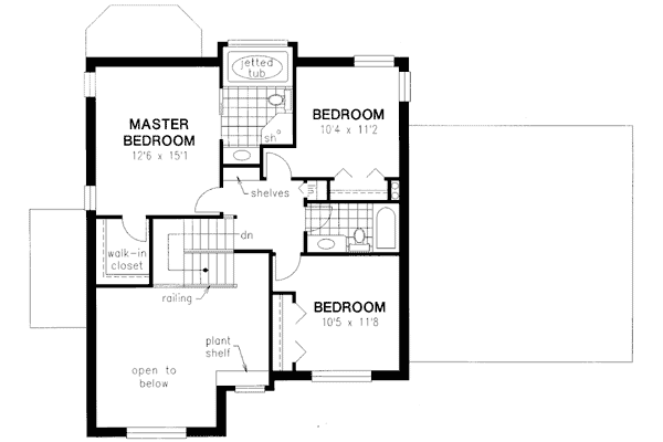 Upper/Second Floor Plan: 40-609