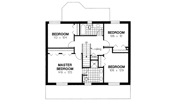 Upper/Second Floor Plan: 40-610