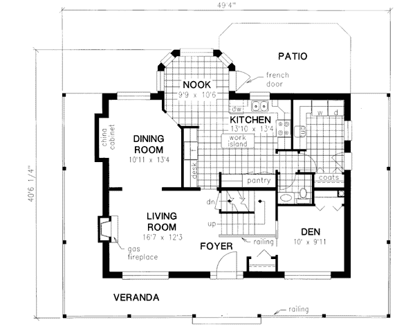 Main Floor Plan: 40-611