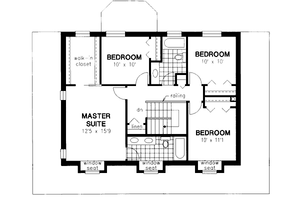 Upper/Second Floor Plan: 40-611