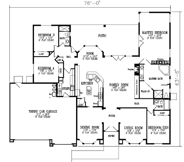 Main Floor Plan: 41-1000