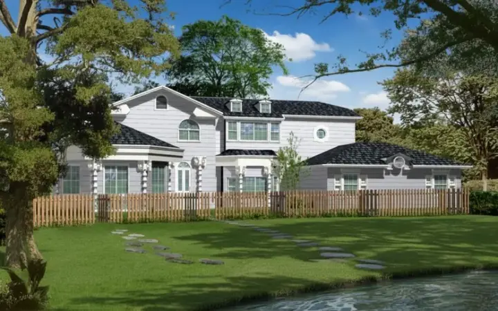 Traditional house plans 41-1002 - front exterior, 2,761 sq ft, 5 bed, 3 bath house plans | Monster House Plans