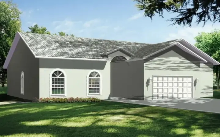 Traditional house plans 41-1005 - front exterior, 2,763 sq ft, 3 bed, 2 bath house plans | Monster House Plans