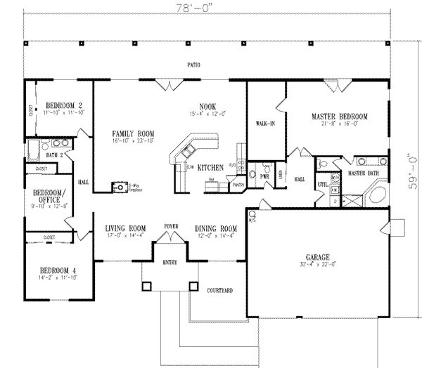 Main Floor Plan: 41-1025