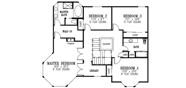 Upper/Second Floor Plan: 41-1026