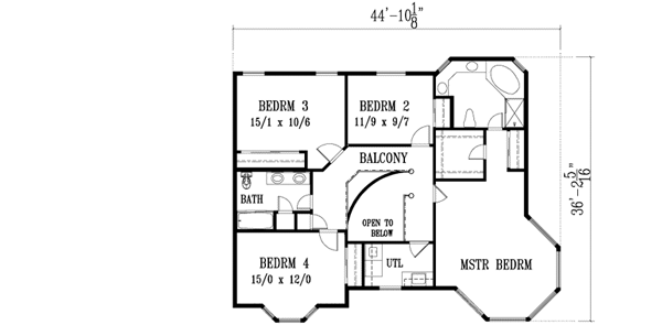 Upper/Second Floor Plan: 41-1034