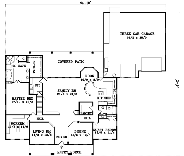 Main Floor Plan: 41-1038