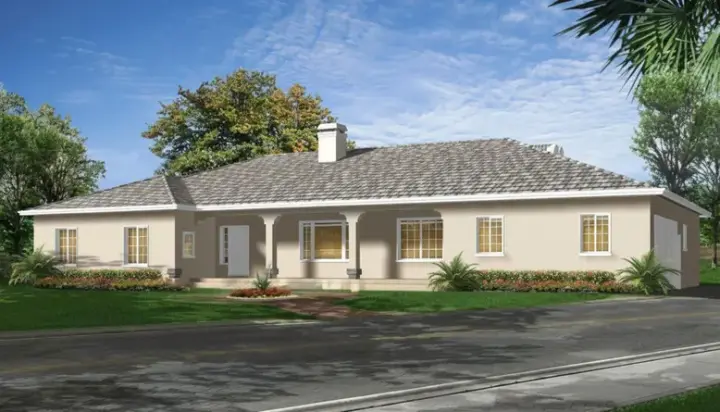Traditional house plans 41-1042 - front exterior, 2,913 sq ft, 3 bed, 3 bath house plans | Monster House Plans