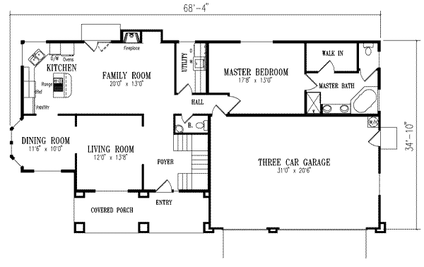 Main Floor Plan: 41-1048