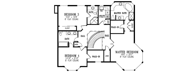 Upper/Second Floor Plan: 41-1050