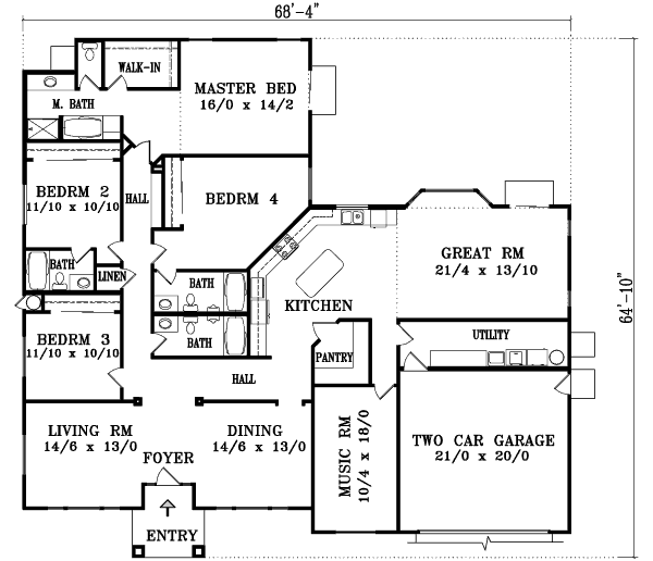Main Floor Plan: 41-1067