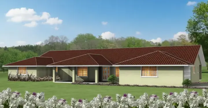 Traditional house plans 41-1068 - front exterior, 2,991 sq ft, 4 bed, 3 bath house plans | Monster House Plans