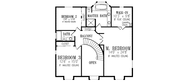 Upper/Second Floor Plan: 41-1070