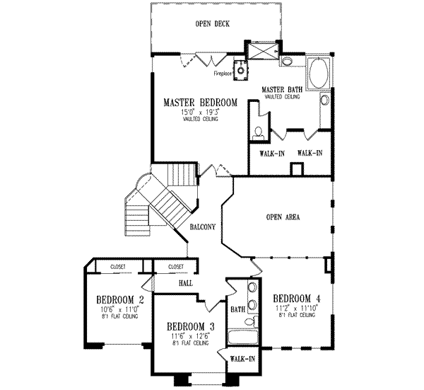 Upper/Second Floor Plan: 41-1083