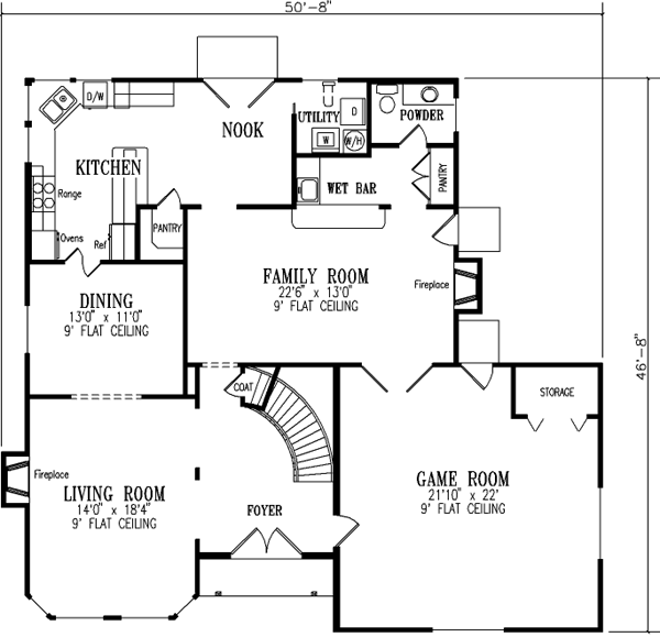 Main Floor Plan: 41-1091