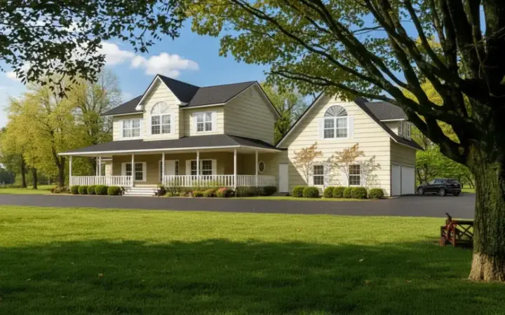 Farmhouse house plans 41-1095 - front exterior, 3,062 sq ft, 3 bed, 3 bath house plans | Monster House Plans