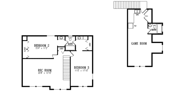 Upper/Second Floor Plan: 41-1095