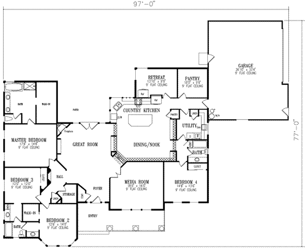 Main Floor Plan: 41-1100