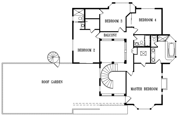 Upper/Second Floor Plan: 41-1111