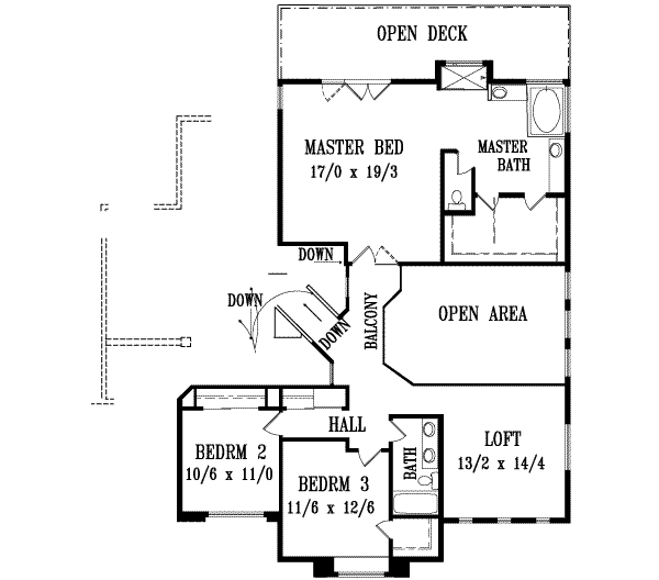 Upper/Second Floor Plan: 41-1112