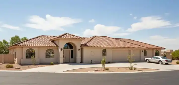 Mediterranean house plans 41-1116 - front exterior, 3,177 sq ft, 5 bed, 4 bath house plans | Monster House Plans