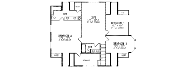 Upper/Second Floor Plan: 41-1125