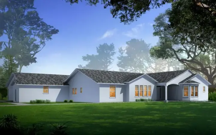 Traditional house plans 41-1126 - front exterior, 3,250 sq ft, 4 bed, 3 bath house plans | Monster House Plans
