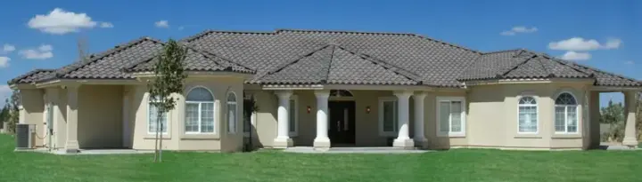 Mediterranean house plans 41-1135 - front exterior, 3,298 sq ft, 4 bed, 3 bath house plans | Monster House Plans